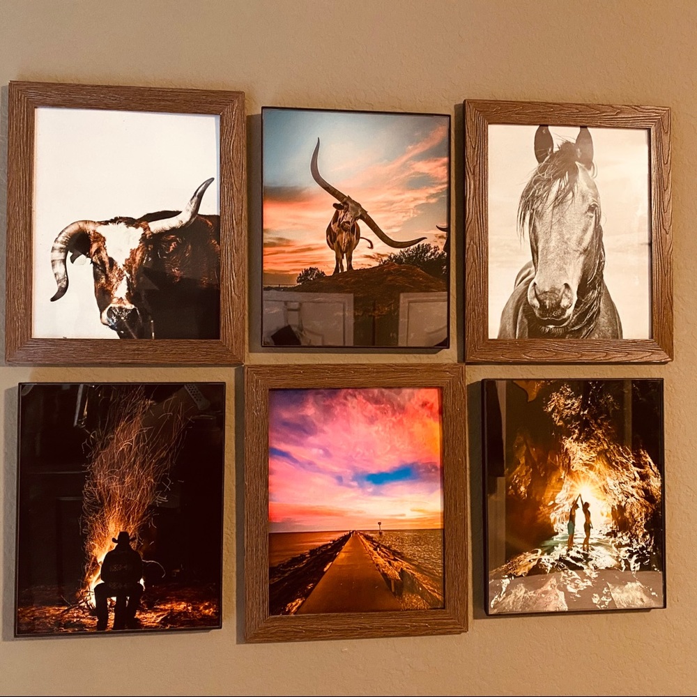 Rustic 6 piece collage